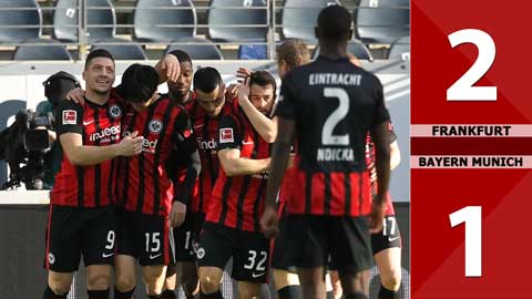 Eintracht Frankfurt vs Bayern Munich: 2-1 (Vòng 22 Bundesliga 2020/21)